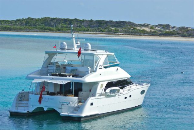 Used Power Catamaran for Sale 2012 Horizon PC60 Boat Highlights